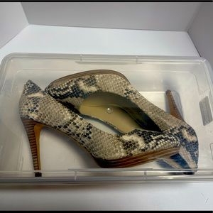 Style: Coach Giovanna Heels | Color: Coach Roccia (Tan) Snakeskin | Size US 9